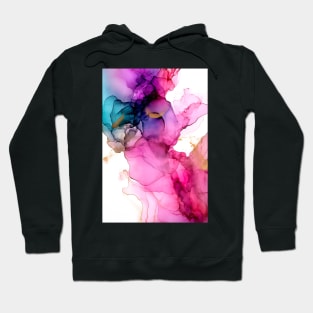 Pink Delight - Abstract Alcohol Ink Art Hoodie